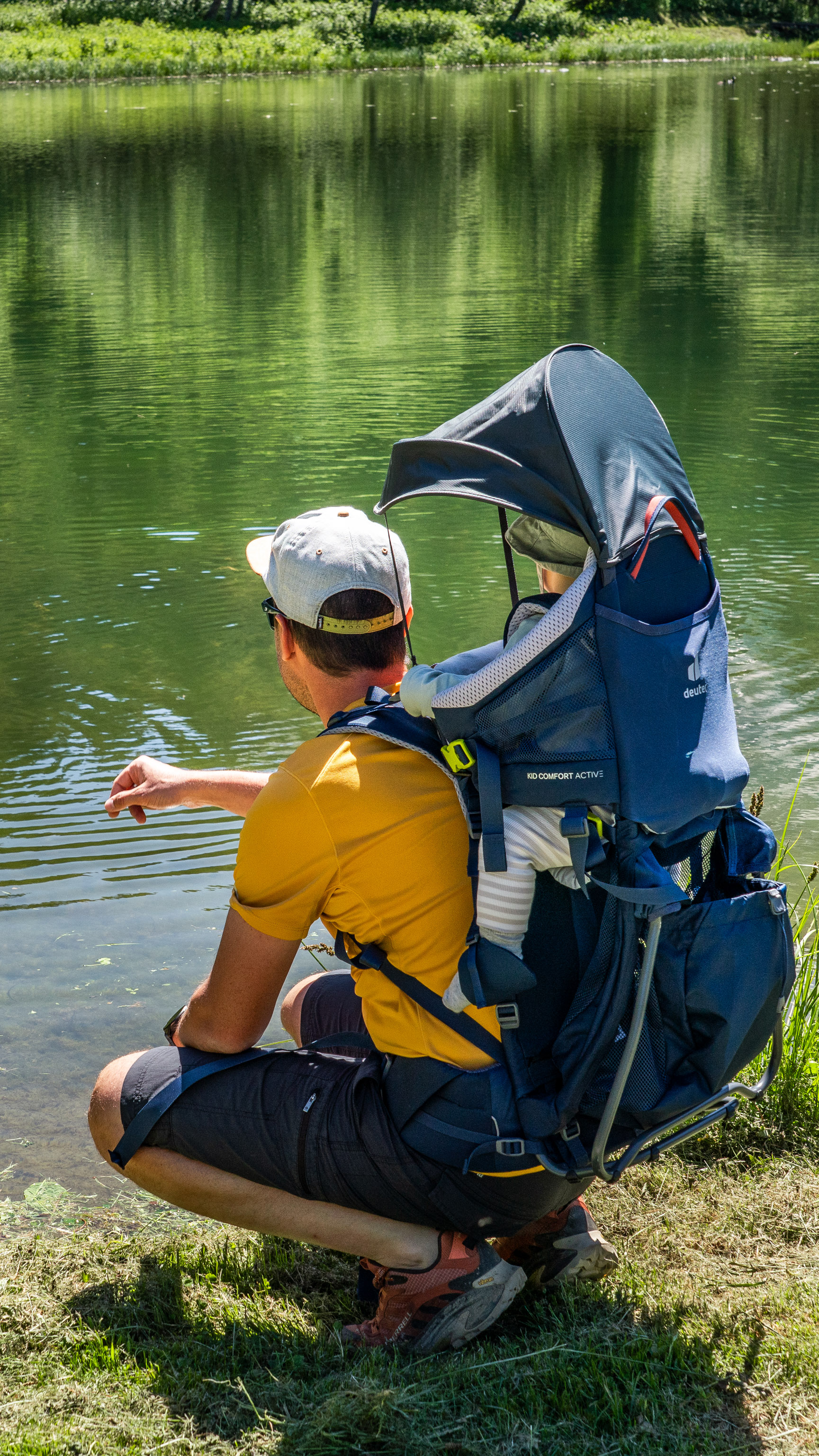 Sac deuter confort active pour randonnée avec un bébé