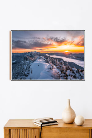 Coucher de soleil depuis le Moucherotte