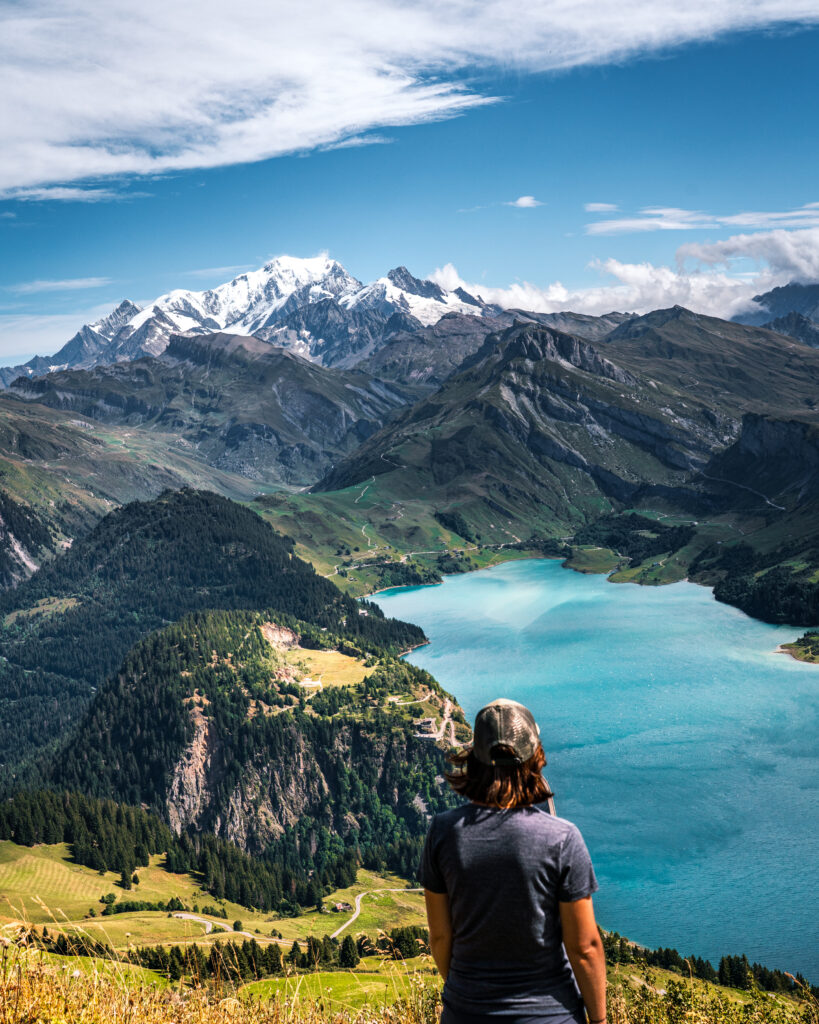 Lac de Roselend depuis la Roche Partsire -- Top randonnées lacs de Savoie