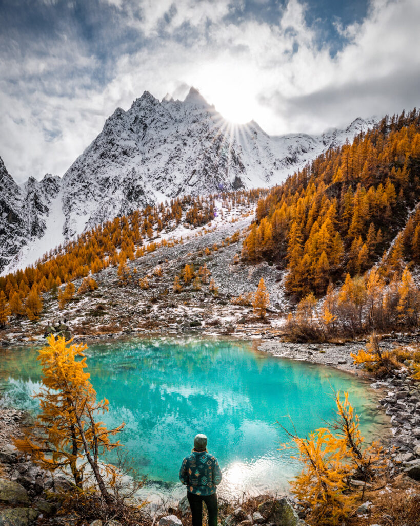Lac de la douche en automne