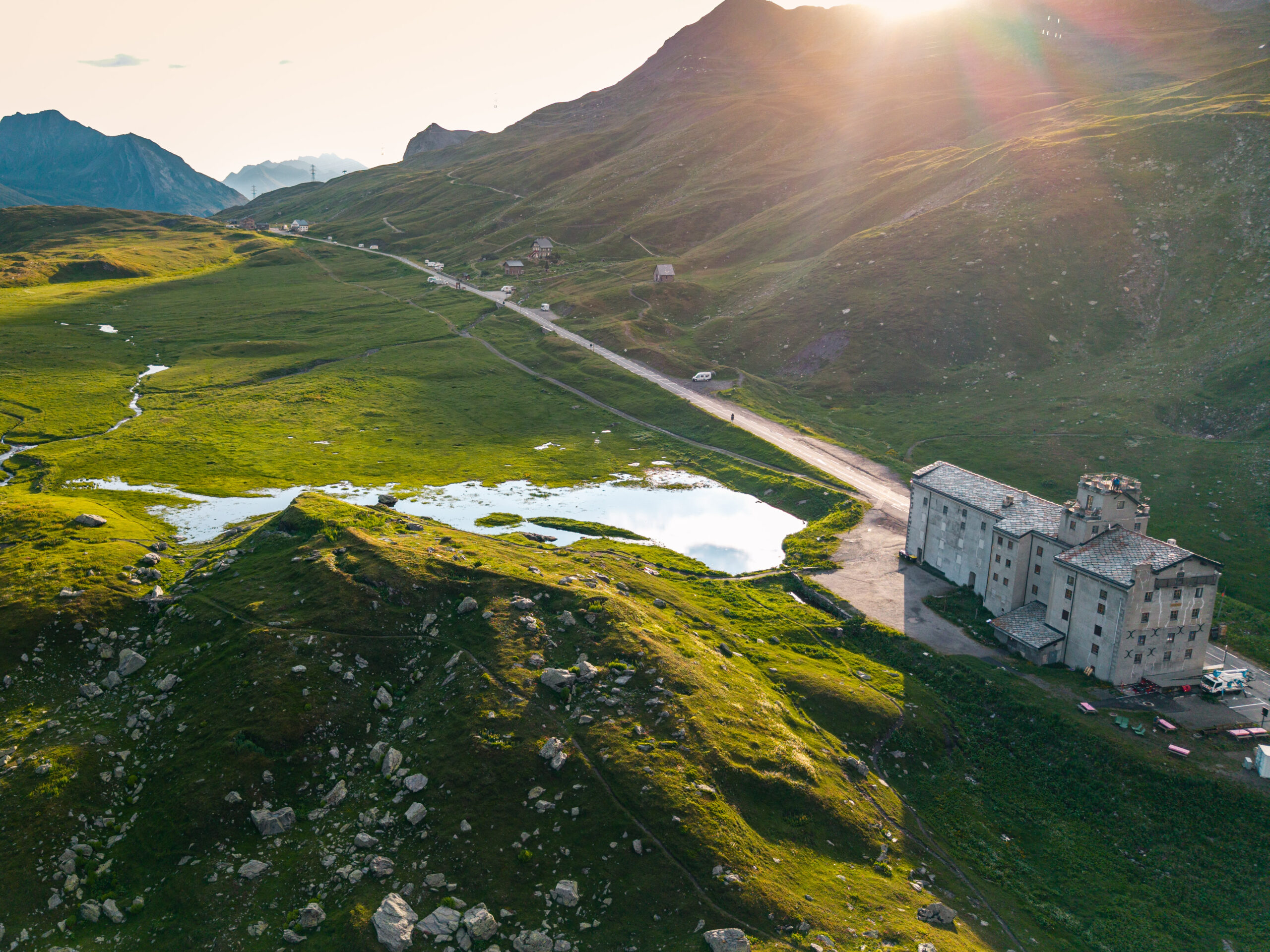 Lever de soleil sur l'Hospice