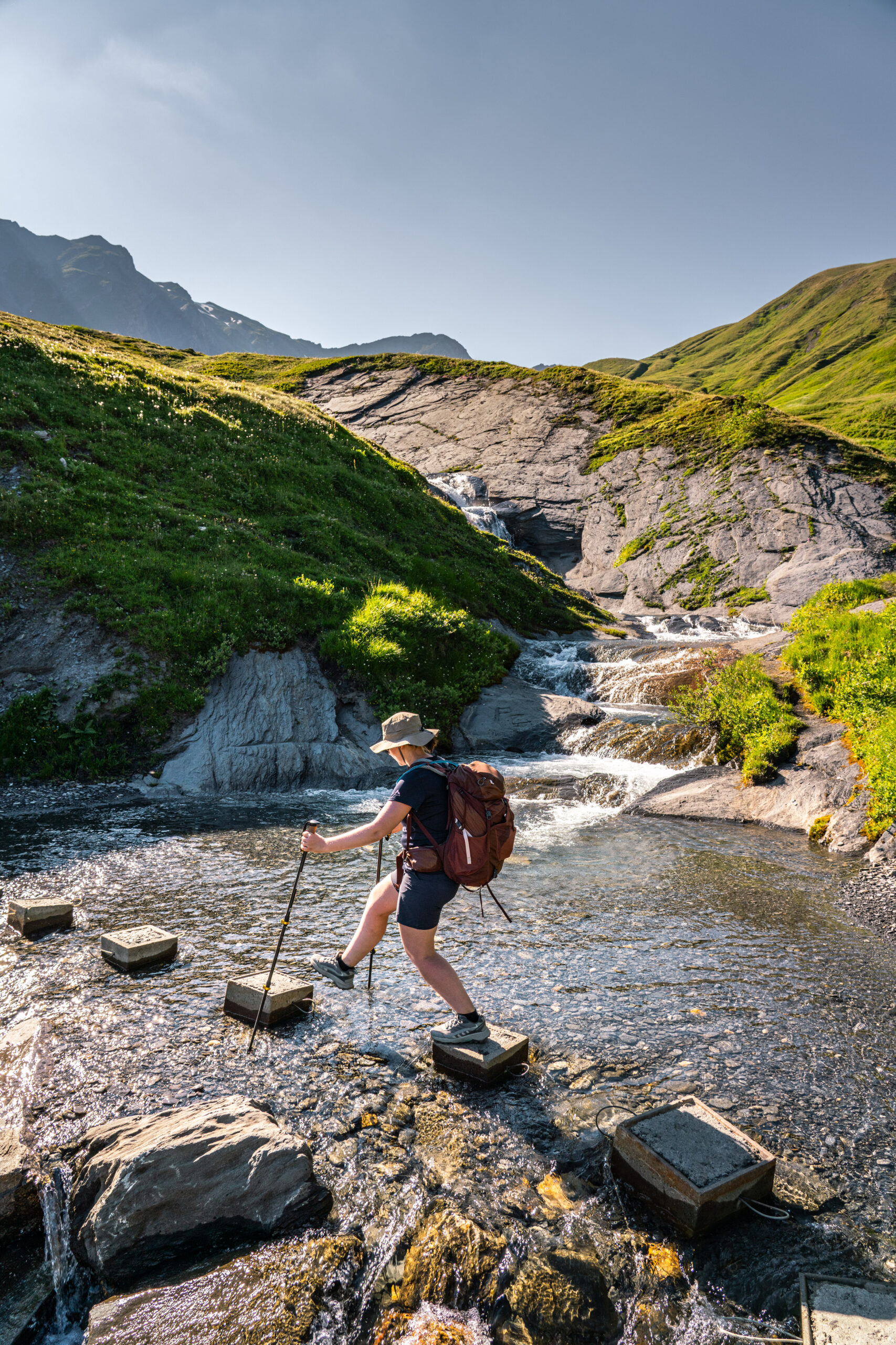 De nombreux passages de rivière sur le chemin