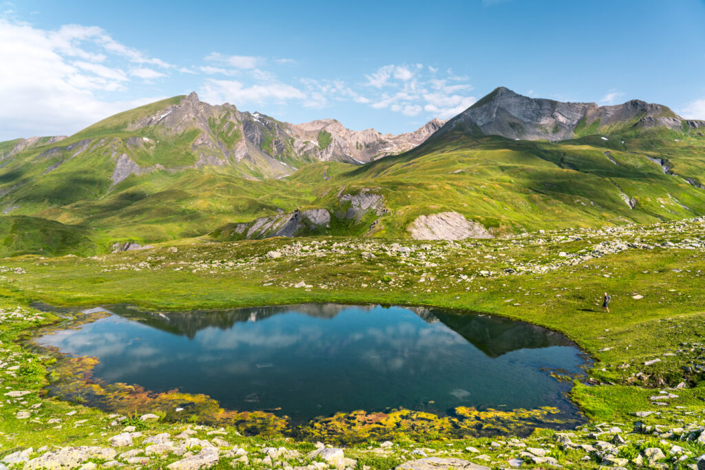 Le lac reflette Lancebranlette